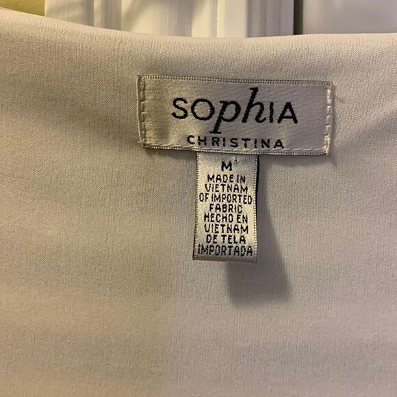 Sophia Christina size medium black and white striped sleeveless maxi dress - Picture 4 of 10